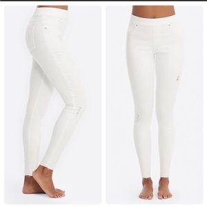 SPANX Distressed ankle skinny jeans white M